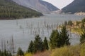 Hebgen Lake, Montana with submerged trees