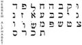 Hebrew alphabet (vector) Royalty Free Stock Photo