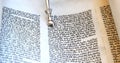 Hebrew bible scroll Royalty Free Stock Photo