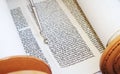 Hebrew bible scroll Royalty Free Stock Photo