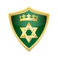 Hebrew Jewish Star of magen david shield vector