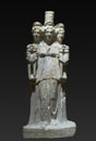 Hecate or Hekatea. Ancient roman marble statue