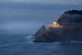 Heceta Head Lighthouse at night, Oregon, USA Royalty Free Stock Photo