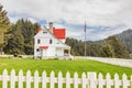 The lighthouse keeper`s house at Heceta Head Royalty Free Stock Photo