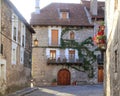 Hecho valley village Pyrenees houses Royalty Free Stock Photo