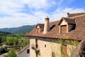 Hecho valley village stone streets in Pyrenees Royalty Free Stock Photo