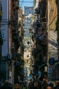 Hectic street of Naples, Italy