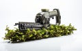 Hedge Trimmer Isolated on White -Generative Ai Royalty Free Stock Photo