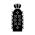 Hedgehog cactus glyph icon