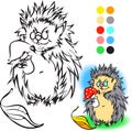 Hedgehog Coloring book