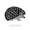 Hedgehog flat icon. Colored element sign from wild animals collection. Flat Hedgehog icon sign for web design Royalty Free Stock Photo