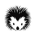 Hedgehog Icon, Porcupine Symbol, Echidna Silhouette