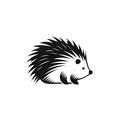 Hedgehog Icon, Porcupine Symbol, Echidna Silhouette