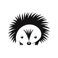 Hedgehog Icon, Porcupine Symbol, Echidna Silhouette