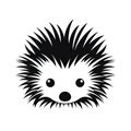 Hedgehog Icon, Porcupine Symbol, Echidna Silhouette