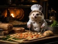 Hedgehog pizza chef snaps dough with DSLR