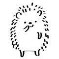 Hedgehog vector eps Hand drawn, Vector, Eps, Logo, Icon, crafteroks, silhouette Illustration for different uses