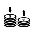 Hedging flat vector icon which can easily modify or edit