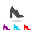 Heel boots icon. Elements of clothes in multi colored icons for mobile concept and web apps. Icons for website design and developm Royalty Free Stock Photo