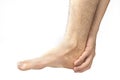 Heel muscle pain Royalty Free Stock Photo