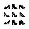 Heels icon or logo isolated sign symbol vector illustration Royalty Free Stock Photo