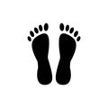 Heels - pedicure icon, vector illustration, black sign on isolated background