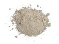 Heep of dry cement. Isolated on white background Royalty Free Stock Photo