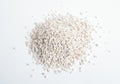 Heep of Expanded perlite on white background Royalty Free Stock Photo