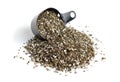 Heep Expanded Vermiculite isolated on white background Royalty Free Stock Photo