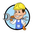 ÃÂ¡heerful worker Royalty Free Stock Photo