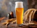Hefeweizen in a traditional wheat beer glass Royalty Free Stock Photo