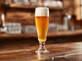 Hefeweizen in a traditional wheat beer glass Royalty Free Stock Photo