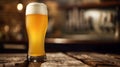 Hefeweizen in a traditional wheat beer glass Royalty Free Stock Photo
