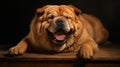 hefty fat dog Royalty Free Stock Photo