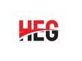 HEG Letter Initial Logo Design Vector Illustration Royalty Free Stock Photo