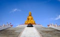 Hegang,China-29 SEP 2018:Sitting statue of The Goddess of Compassion and Mercy