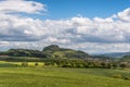 Hegau landscape with view to the Hohentwiel, Hilzingen, Baden-Wuerttemberg, Germany Royalty Free Stock Photo