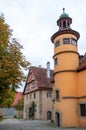 Hegereiter house in Old Quarter of Rothenburg Ob Der Tauber Royalty Free Stock Photo