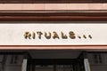 Heidelberg, Germany: Store sign of German branch of `Rituals Cosmetics` shop