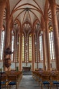 Interior of the Church of the Holy Spirit in Heidelberg. It was first mentioned in 1239