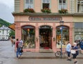 Store front with logo of Kathe Wohlfahrt German strore that sells Christmas decorations and articles throughout the year