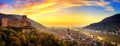 Heidelberg, Germany, with colorful dusk sky Royalty Free Stock Photo