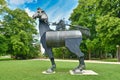 Heidelberg, Germany - Horse sculpture called `Musengaul` located in public castle garden