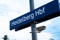 Heidelberg Hbf railroad station, Germany Royalty Free Stock Photo