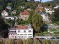 Heidelberg skyline aerial view from above skyline aerial view of old town river