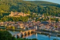 Heidelberg town on Neckar river, Germany Royalty Free Stock Photo