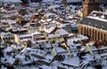 Heidelberg under Snow Royalty Free Stock Photo