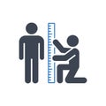 Height Measurement Icon Royalty Free Stock Photo