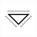 Height Width Icon, Dimension, Area, Size Measurement Icon, Start End Arrow