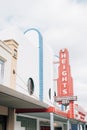 The Heights Theater sign, in Houston, Texas